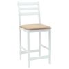 vidaXL Eettafelstoelen 2 pcs Wit 40 x 47,5 x 99,5 cm