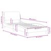 vidaXL Bedframe "Dover" kunstleer zwart en wit 80x200 cm
