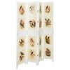 vidaXL Romdivider Paneel Wit 141,5 x 165 cm MDF