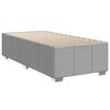 vidaXL Boxspring met matras stof lichtgrijs 80x200 cm