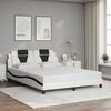 vidaXL Bedframe "Viana" zonder matras kunstleer zwart en wit 160x200 cm