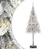 vidaXL Kerstboom met 300 LED met standaard Wit 180 cm PE en staal