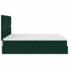 vidaXL Ottoman bed met matrassen 180x200cm fluweel donkergroen