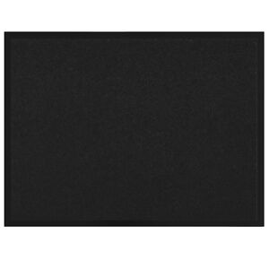vidaXL Deurmat Zwart 60 x 40 x 1.2 cm Teddy Stof