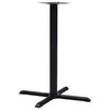 vidaXL Bistrotafelpoot 76x76x107 cm gietijzer zwart