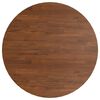 vidaXL Tafelblad rond &Oslash;80x1,5 cm bewerkt massief eikenhout donkerbruin