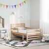 vidaXL Bedframe met matras Bruin 80 x 200 cm Massief grenenhout