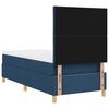 vidaXL Boxspring bed met matras met hoofdeinde Blauw 90 x 200 cm Stof