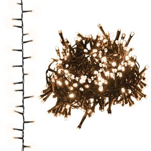 vidaXL Lichtslinger compact met 400 LED's warmwit 13 m PVC