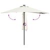 vidaXL Tuinparasol Zand 294 x 150 x 223 cm Polyester en staal