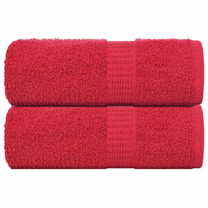 vidaXL Washandjes FROGN 2 st 30x30 cm 360 g/m&sup2; rood