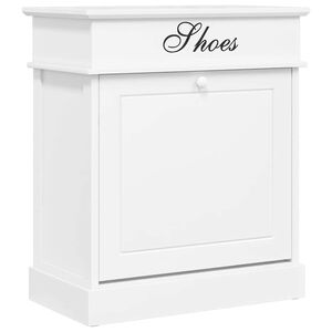 vidaXL Schoenenkast 50x28x58 cm paulowniahout wit