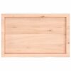 vidaXL Wandschap 80x50x(2-6) cm onbehandeld massief eikenhout
