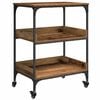vidaXL Keuken Trolley Oud Hout 60 x 41 x 80.5 cm Bewerkt hout