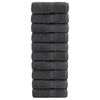 vidaXL Gastendoekjes SOLUND 10 st 600 g/m² 30x50 cm antraciet