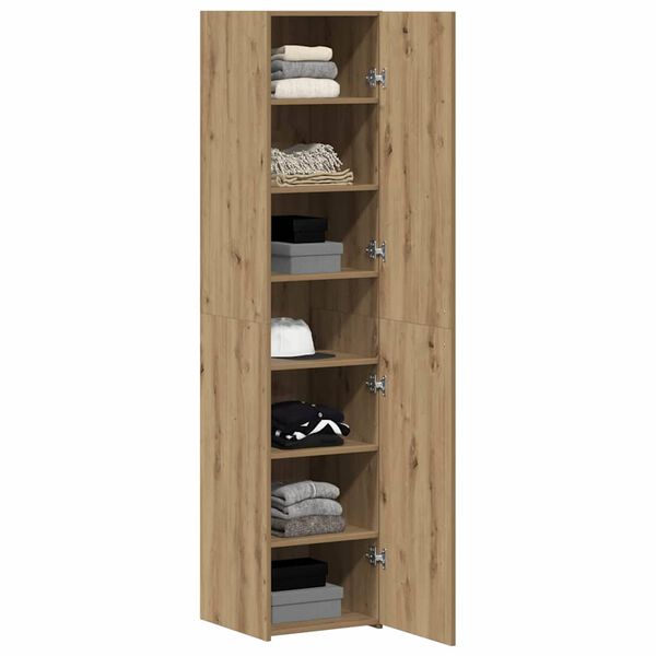 vidaXL Highboard artisanaal eikenkleurig 40 x 42.5 x 185 cm