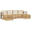 vidaXL Sofa-Sets 6 pcs Wit Massief Acaciahout