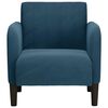 vidaXL Fauteuil met armleuningen Blauw 54 cm Fluweel