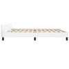 vidaXL Bedframe met hoofdbord kunstleer wit 200x200 cm