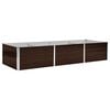 vidaXL Plantenbak verhoogd 240x80x45 cm gegalvaniseerd staal bruin