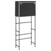 vidaXL Opbergrek voor boven wasmachine 2-laags 71x29,5x170,5 cm zwart