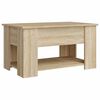 vidaXL Salontafel 79x49x41 cm bewerkt hout sonoma eikenkleurig