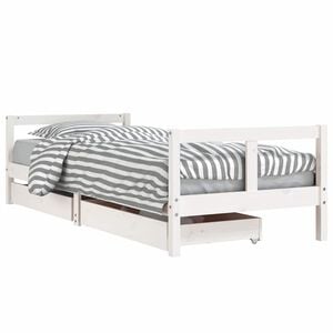 vidaXL Kinderbedframe met lades 80x200 cm massief grenenhout