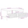 vidaXL Salontafel met lade Bruin 80 x 54 x 40 cm Massief acaciahout