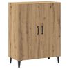 vidaXL Dressoir 70x34x90 cm bewerkt hout artisanaal eikenkleur
