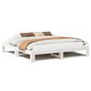 vidaXL Bedframe zonder matras massief grenenhout wit 180x200 cm
