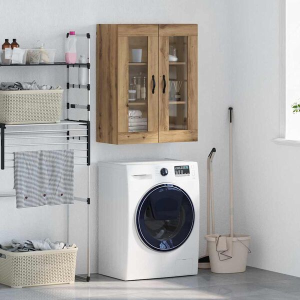 vidaXL Wandkast Artisan Eiken 69,5 x 34 x 90 cm