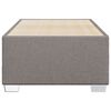 vidaXL Bedframe zonder matras 80x200 cm stof taupe