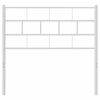 vidaXL Vervangend hoofdbord 75 cm metaal wit
