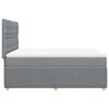 vidaXL Boxspring met matras stof lichtgrijs 160x200 cm