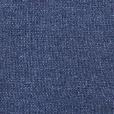 vidaXL Hoofdbord met randen 163x16x78/88 cm stof blauw
