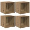 vidaXL Tv-meubelset 4 pcs Artisan Eiken 37 x 35 x 37,5 cm Bewerkt hout