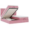 vidaXL Ottoman bed met matrassen 180x200cm fluweel roze