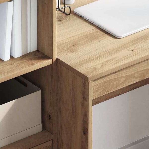 vidaXL Bureau met lade 2 pcs Artisan Eiken