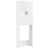 vidaXL Toiletkast HAARLEM Hoogglans Wit 66 x 25,5 x 190 cm