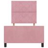 vidaXL Boxspringbed met hoofdeinde Roze 90 x 190 cm Fluweel