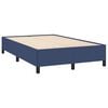 vidaXL Boxspring met matras stof blauw 120x190 cm