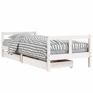 vidaXL Kinderbedframe met lades 80x200 cm massief grenenhout