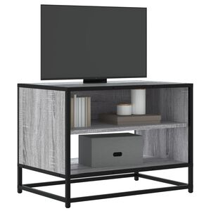 vidaXL Tv-meubel 61x40x46 cm bewerkt hout metaal grijs sonoma eiken