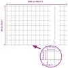 vidaXL Hek met Paal Grijs 0,6 x 25 m Staal en PVC