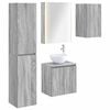 vidaXL Badkamerkastenset 5 pcs Grijs Sonoma 53 x 15,5 x 70 cm