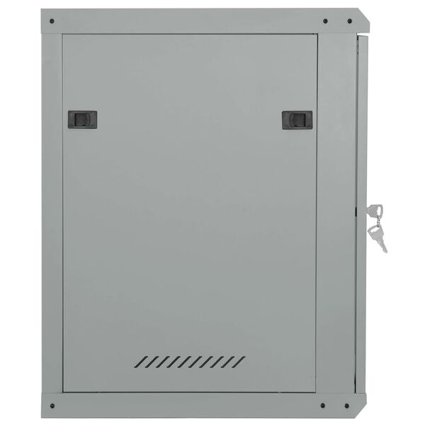 vidaXL Netwerk kabinet met opslag Grijs 53 x 60 x 60 cm Staal