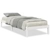 vidaXL Bedframe extra lang zonder matras grenenhout wit 80x220 cm
