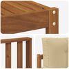 vidaXL Buiten bankenset met kussen 7 pcs Natuurlijk en Beige