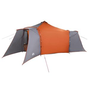 vidaXL Tipi Tent met dak Grijs en Oranje 492 x 492 x 275 cm taft
