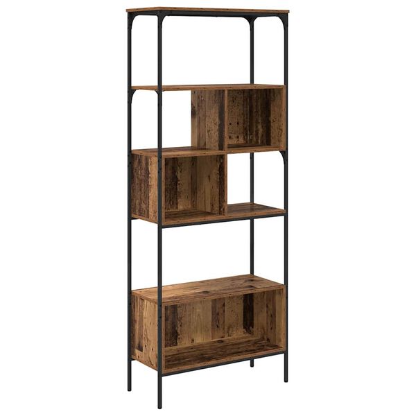 vidaXL Boekenkast Oud Hout 76 x 33 x 188,5 cm Bewerkt hout